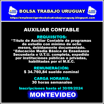 AUXILIAR CONTABLE