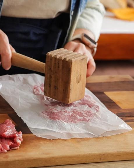 martillo de carne para aplastar