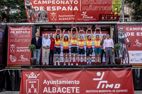 La entrega de premios de la contrarreloj individual cierra el Campeonato Máster de Ciclismo en Albacete