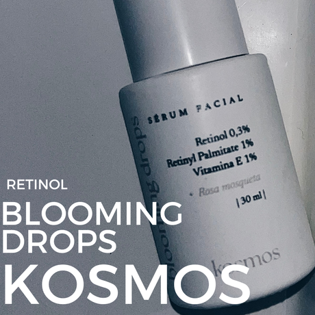 Blooming drops Kosmos cosmética Retinol porcentaje que es como se usa para que sirve antiarrugas antimanchas manchas arrugas cuello escote líneas precio donde se compra