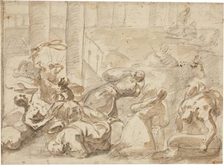 Expulsión de los mercaderes del Templo de Luca Giordano Expulsión de los mercaderes del Templo de Luca Giordano