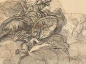 Figura femenina alegórica sobre nubes Luca Giordano