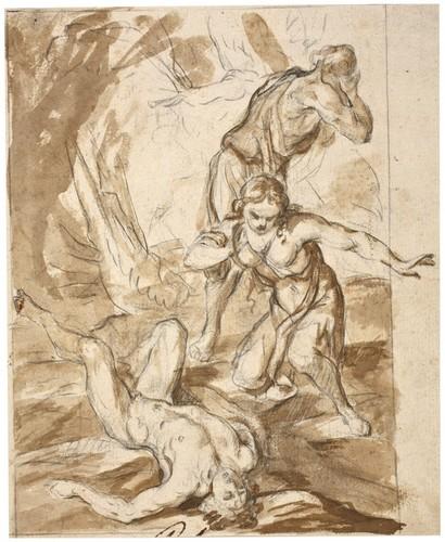 Llanto por la muerte de Abel de Luca Giordano