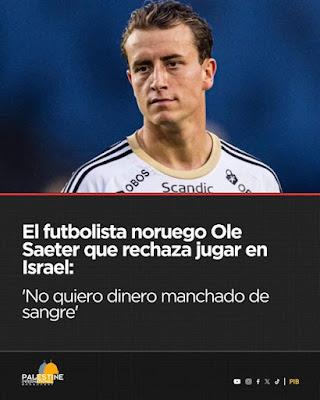 Ole Saeter se niega a actuar en la Liga de Israel.