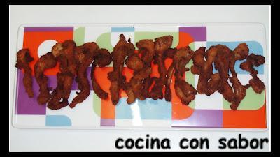 Costillas de conejo empanadas