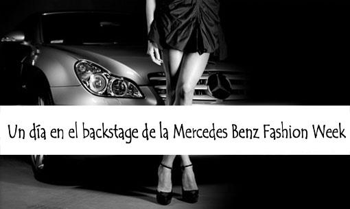 SB en el backstage de la MBFWM