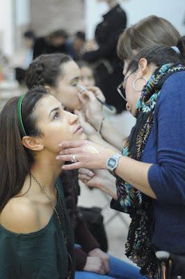 SB en el backstage de la MBFWM