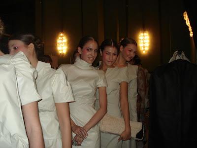 SB en el backstage de la MBFWM