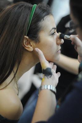 SB en el backstage de la MBFWM