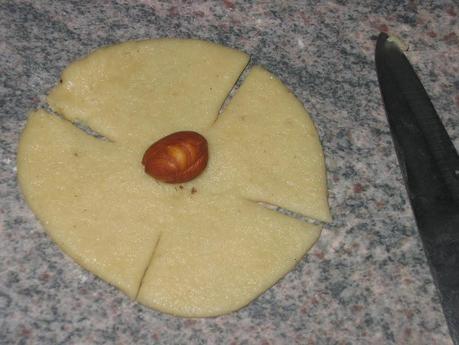 Flores fáciles con nueces Flores fáciles con nueces