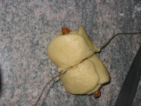 Flores fáciles con nueces Flores fáciles con nueces