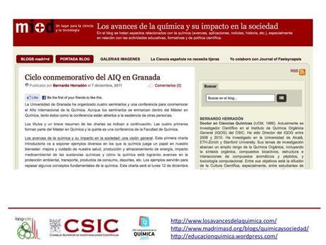 Todo es Química, también en 2012.