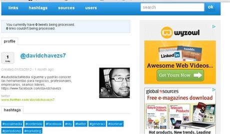 Descubre enlaces interesantes con hashonomy un marcador social a través de Twitter.