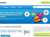 Descubre enlaces interesantes hashonomy marcador social través Twitter