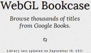 webGl bookcase