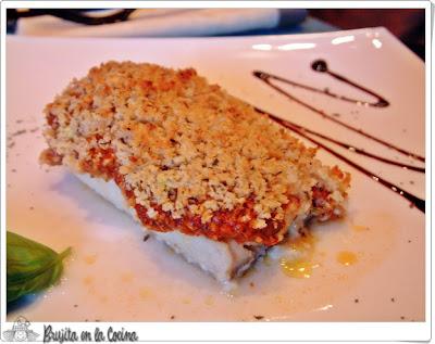Bacalao sabroso con costra