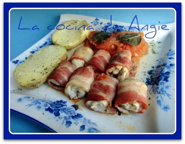 ROLLITOS DE POLLO AL TOMILLO Y LAUREL