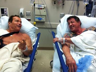Schwarzenegger y Stallone, hospitalizados ?