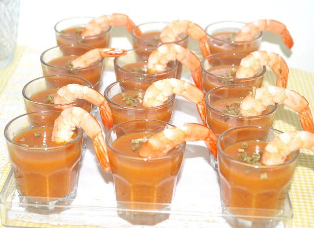 CHUPITOS DE CREMA DE MARISCO