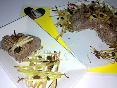 Flan de morcilla de puerro