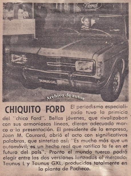 Presentación del Ford Taunus Presentación del Ford Taunus