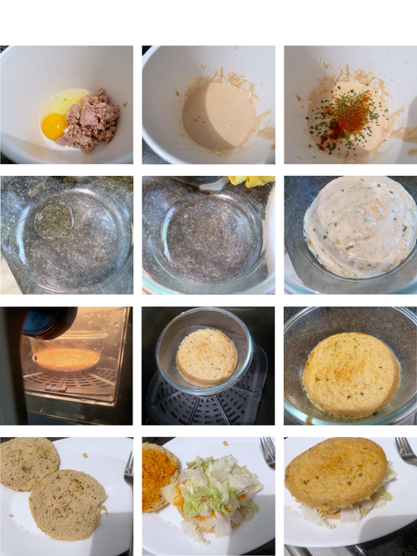 Pan de melva en freidora de aire Pan de melva en freidora de aire