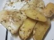 Panga salsa verde huevo escalfado