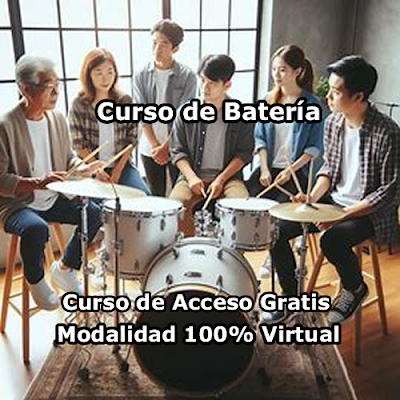 Curso de Batería Modalidad 100% Virtual de Acceso Gratis