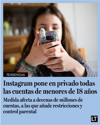 Instagram pone en privado todas las cuentas de menores de 18 años.