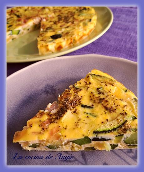 FRITTATA DE CALABACÍN Y JAMÓN YORK FRITTATA DE CALABACÍN Y JAMÓN YORK