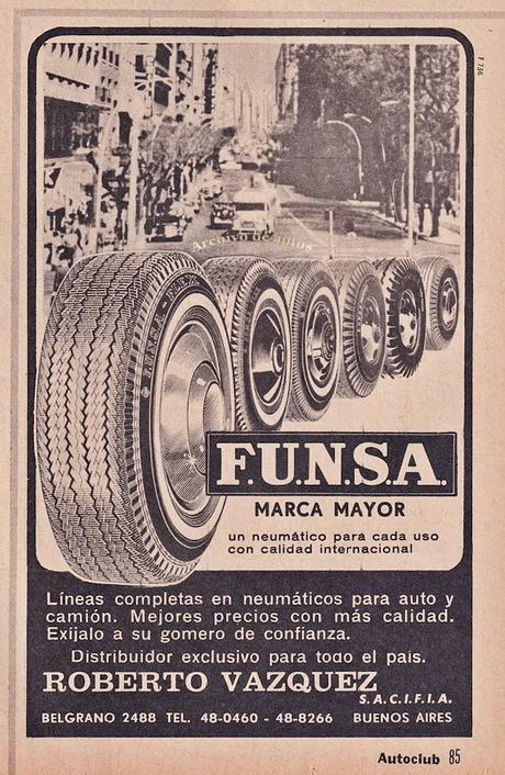 F.U.N.S.A. y su línea de neumáticos comercializados en Argentina F.U.N.S.A. y su línea de neumáticos comercializados en Argentina