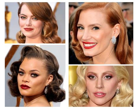 old Hollywood look labios intensos maquillaje fiesta casamiento oscars Emmys