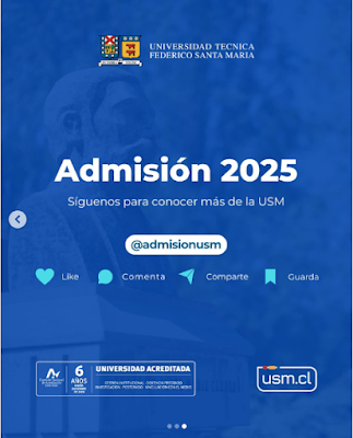 Universidad Técnica Federico Santa María abre postulaciones vía ingreso directo a carreras técnicas universitarias, admisión 2025.