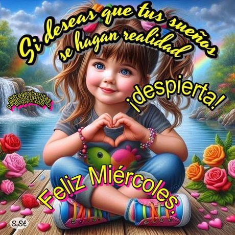 Si deseas que tus sueños se hagan realidad  ¡despierta! Feliz Miércoles.