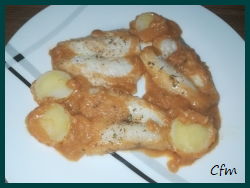 Lenguadinas en salsa marinera