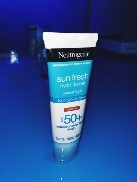 Sunfresh Neutrogena hydro Boost protector solar incoloro blanco con color spf 50 50+ 70