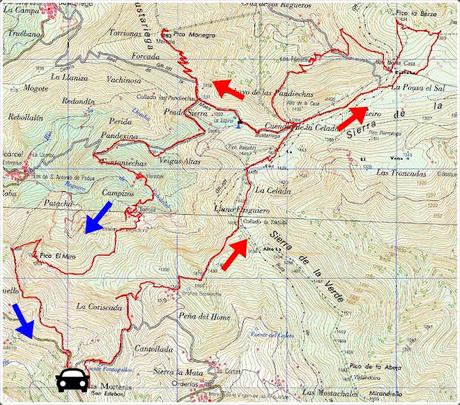 Las Morteras-Branieḷḷa-La Berza-Monegru