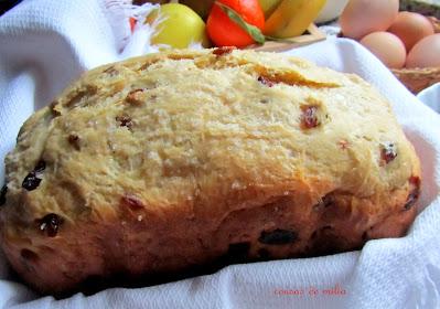 Pan de crema agria y arándanos Pan de crema agria y arándanos