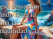 hermosa sensación cuando llega calma tranquilidad paz.