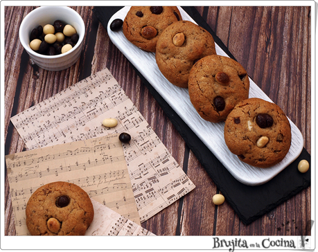 Cookies crema de cacahuete conguitos Cookies crema de cacahuete conguitos
