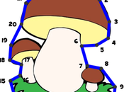 Unir puntos otoño. Juego fichas.