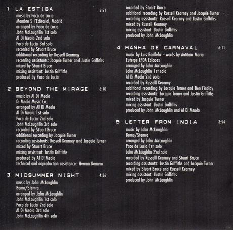 Paco De Lucía, Al Di Meola, John McLaughlin - The Guitar Trio (1996)