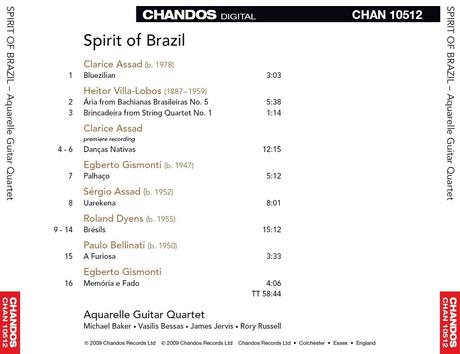 Aquarelle Guitar Quartet - Spirit of Brazil (2009)