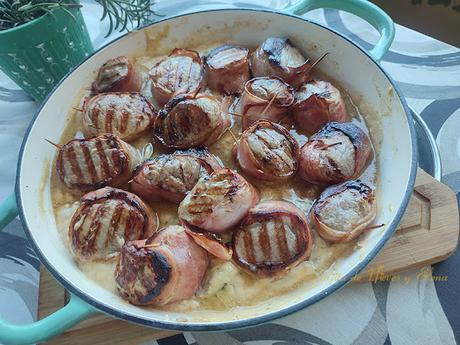 Solomillos en salsa Poulette