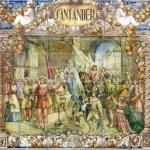 El azulejo dedicado a Santander en la Plaza de España de Sevilla El azulejo dedicado a Santander en la Plaza de España de Sevilla