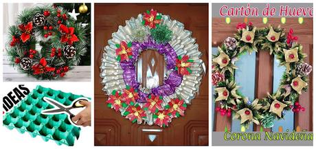 Cómo hacer hermosas coronas navideñas reciclando cartón de huevos Cómo hacer hermosas coronas navideñas reciclando cartón de huevos