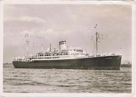 BARCO CARIBIA, DE LA LINEA REGULAR DESDE SANTANDER A VENEZUELA Y COLOMBIA DE LA HAMBURG AMERICA LINE BARCO CARIBIA, DE LA LINEA REGULAR DESDE SANTANDER A VENEZUELA Y COLOMBIA DE LA HAMBURG AMERICA LINE