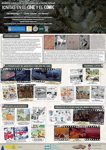 Siguiendo la huella de los dinosaurios en la cultura popular: icnitas en el cine y el cómic en las XXXIX Jornadas de la SEP