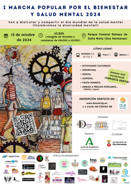 EL PARQUE FORESTAL «DEHESA DOÑA MARÍA» ACOGERÁ ESTE DOMINGO LA I MARCHA POR EL BIENESTAR Y SALUD MENTAL EN DOS HERMANAS