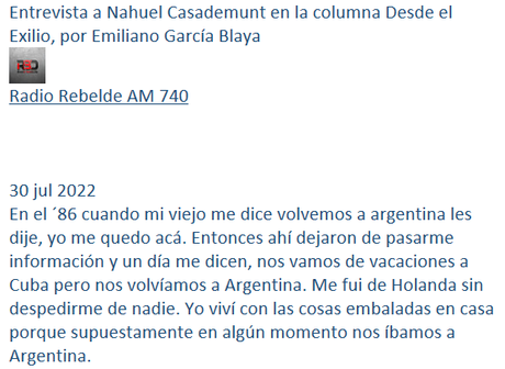 Hijas e Hijos del exilio de Argentina, Uruguay y Chile se reúnen por primera vez. Dossier